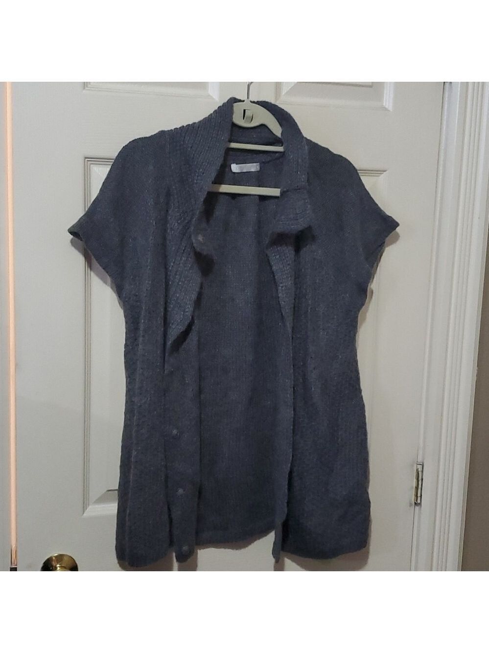 Ladies snap up sweater size large